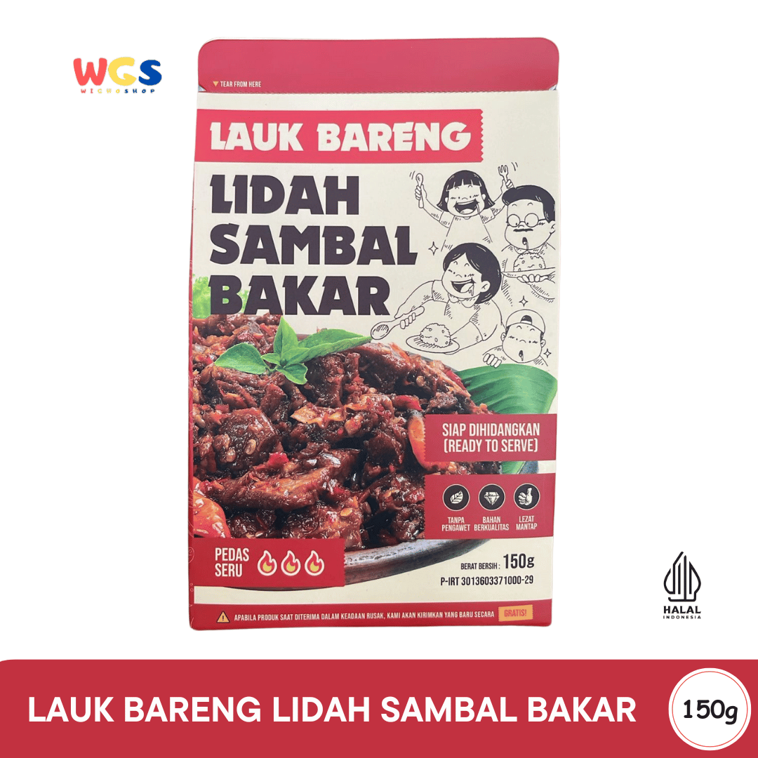 Grilled Beef Tongue with Sambal 150g Side Dish – Spicy, Tender, Practical, and Ready-to-Eat Beef Tongue