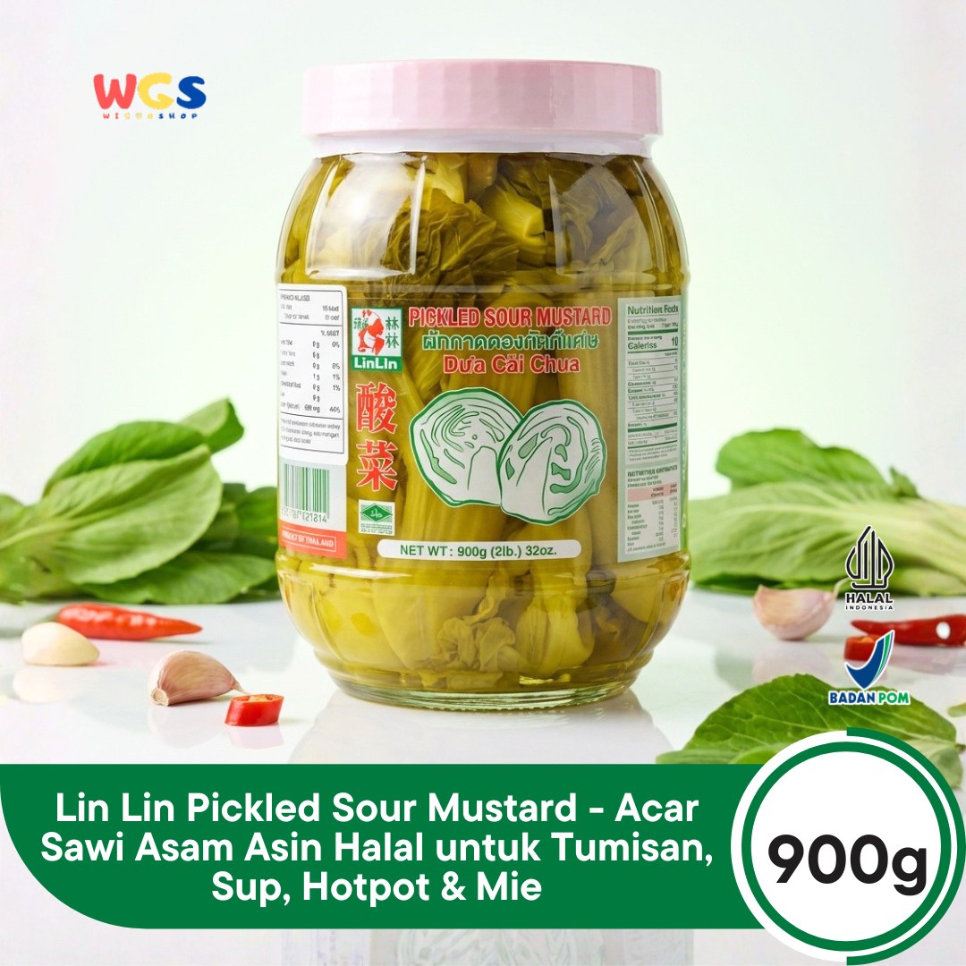 LinLin Pickled Sour Mustard Dua Cai Chua 900 gr - Pickled Mustard Greens