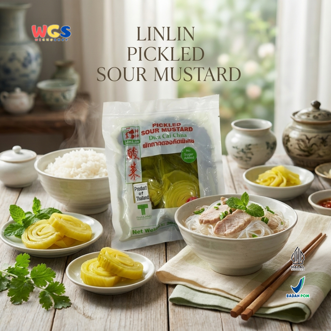 LinLin Pickled Sour Mustard Dua Cai Chua 300 gr - Pickled Mustard Greens