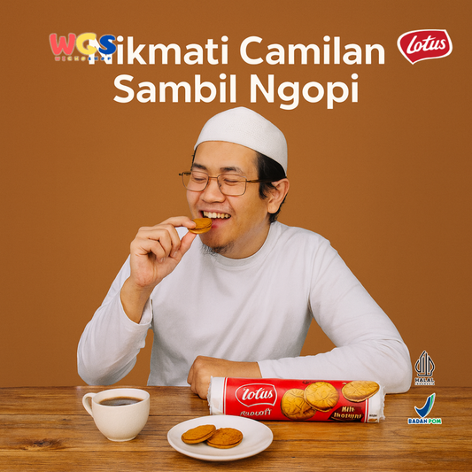 Lotus Biscoff Sandwich Biscuit Milk Chocolate Cream 150g – Biskuit Karamel Isi Cokelat