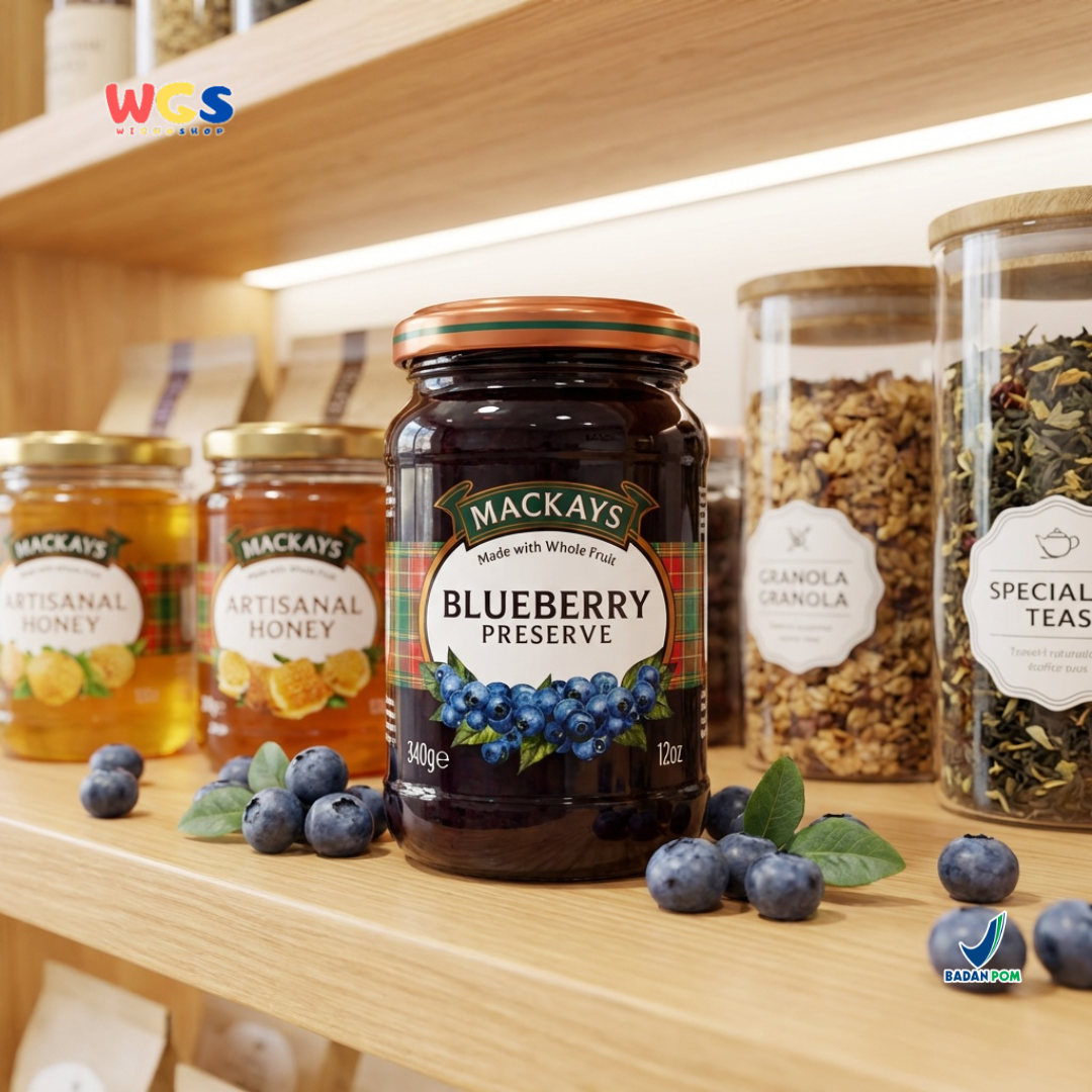 Mackays Blueberry Preserve Jam 340g - Blueberry Jam