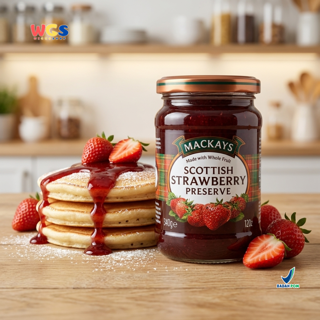 Mackays Scottish Strawberry Preserve Jam 340g - Strawberry Jam