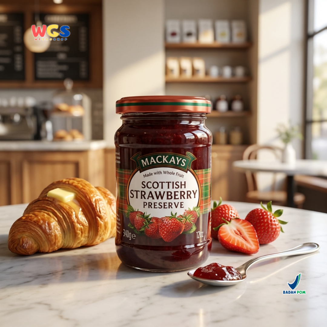 Mackays Scottish Strawberry Preserve Jam 340g - Strawberry Jam