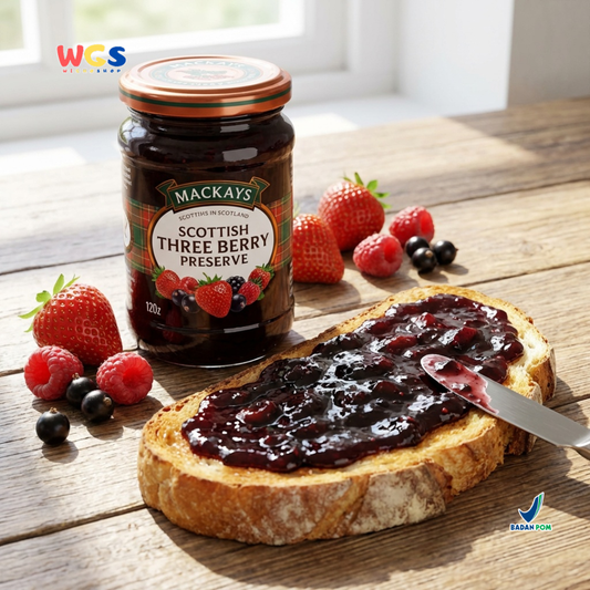 Mackays Scottish Three Berry Preserve 340g - Selai Buah Impor Skotlandia untuk Roti & Dessert