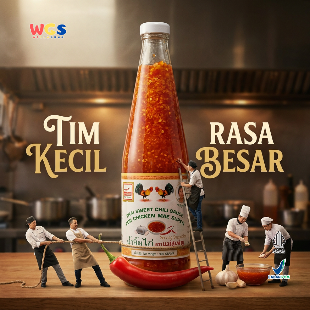 Mae Supen Thai Sweet Chili Sauce 930g - Saus Sambal Thailand Pedas Manis Dipping Sauce Ayam Goreng Dimsum Seafood
