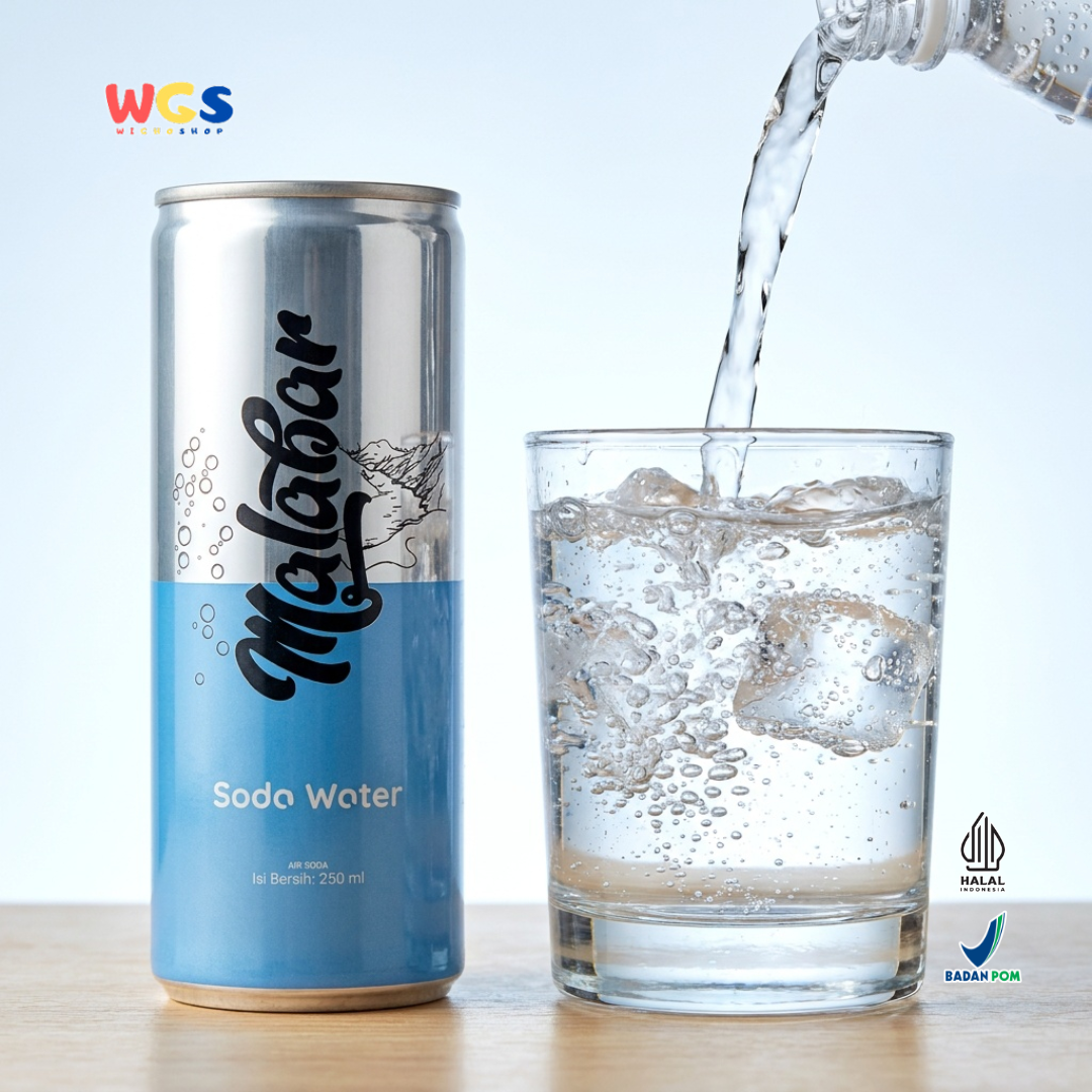 Malabar Soda Water 250ml - Air Soda Sparkling Water Minuman Berkarbonasi Mixer Mocktail Sirup