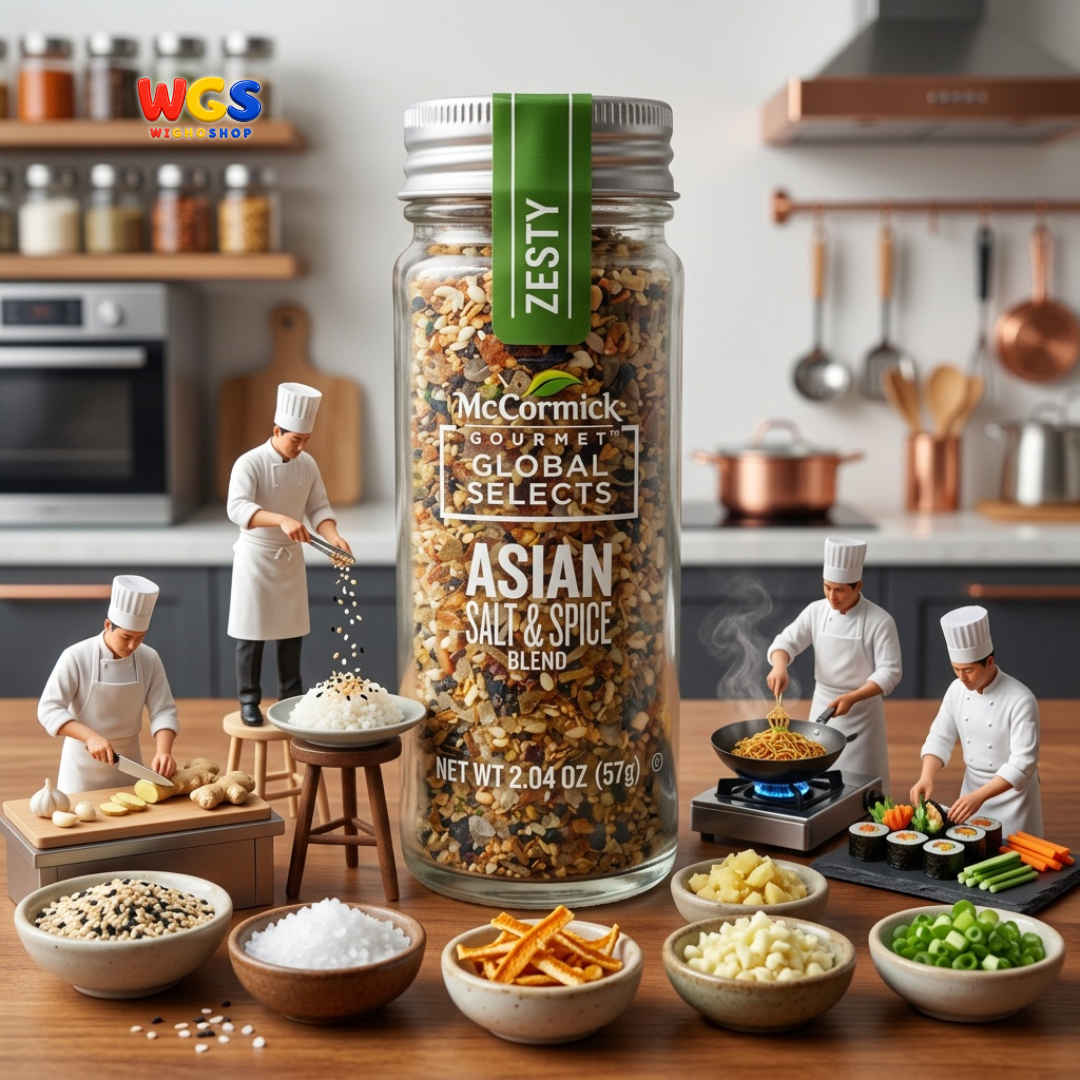 McCormick Gourmet Global Selects Asian Salt & Spice Blend 57g - Bumbu Tabur Asia Nasi Sushi Seafood Mie Sayur