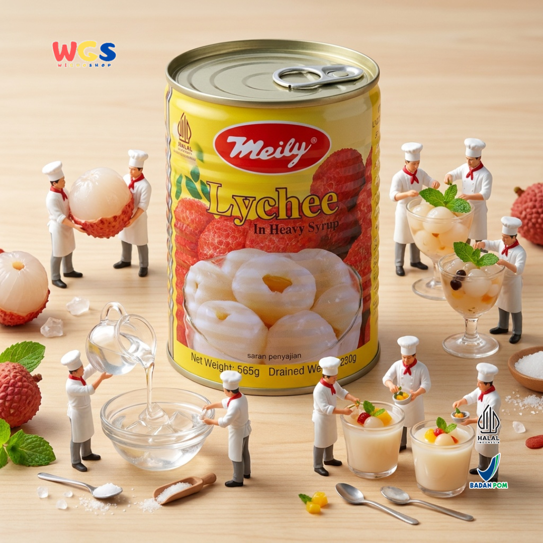 Meily Lychee in Heavy Syrup Premium Grade 565 gr - Canned Lychee Fruit