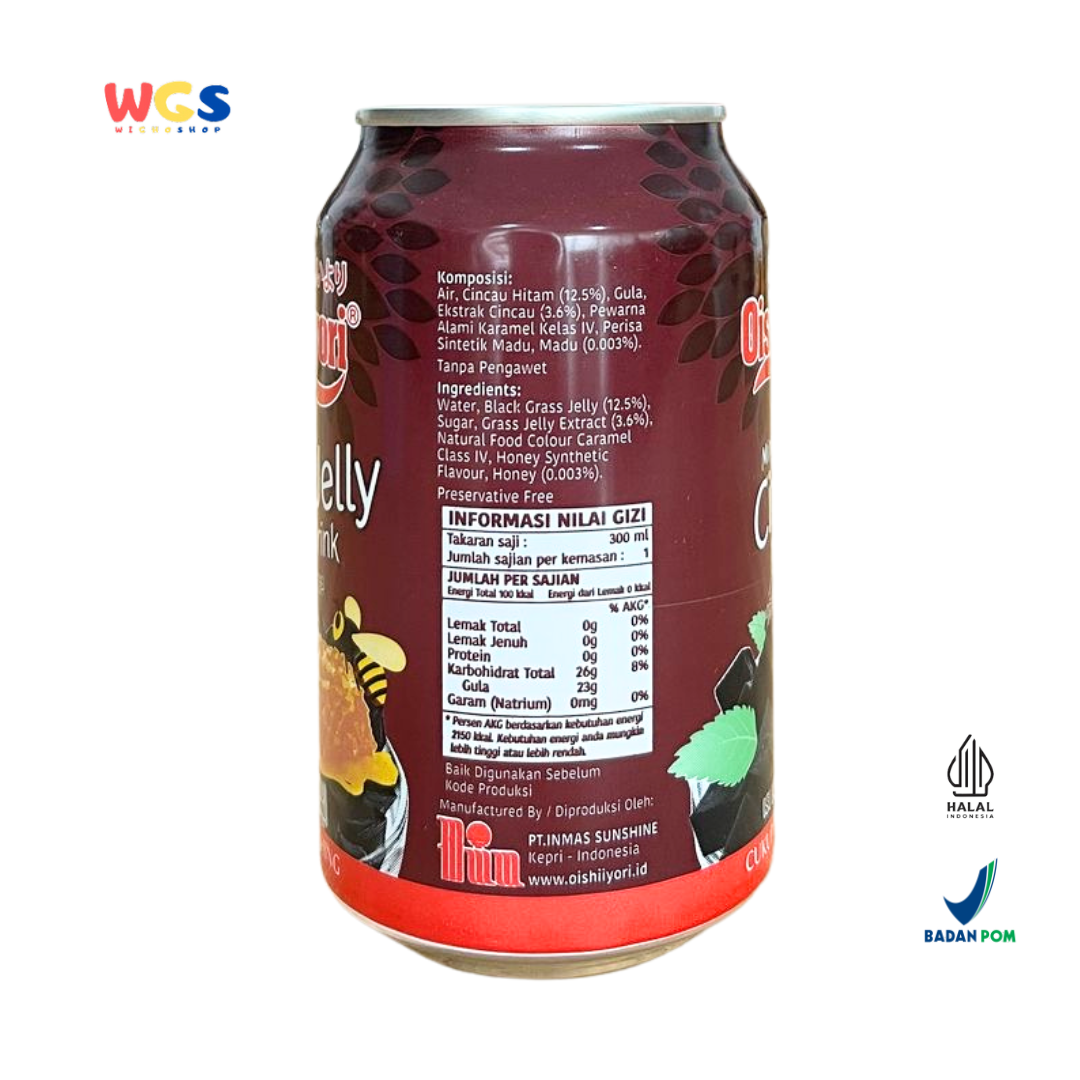 Oishiiyori Grass Jelly Honey Drink 300ml – Refreshing Grass Jelly Honey Drink