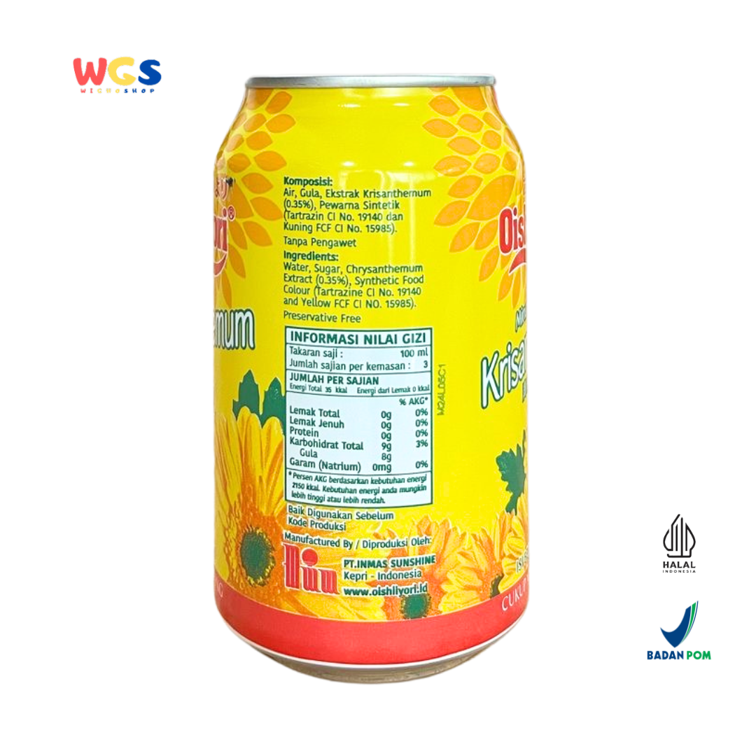 Oishiiyori Minuman Crysanthemum 300ml – Teh Bunga Krisantemum yang Menyegarkan