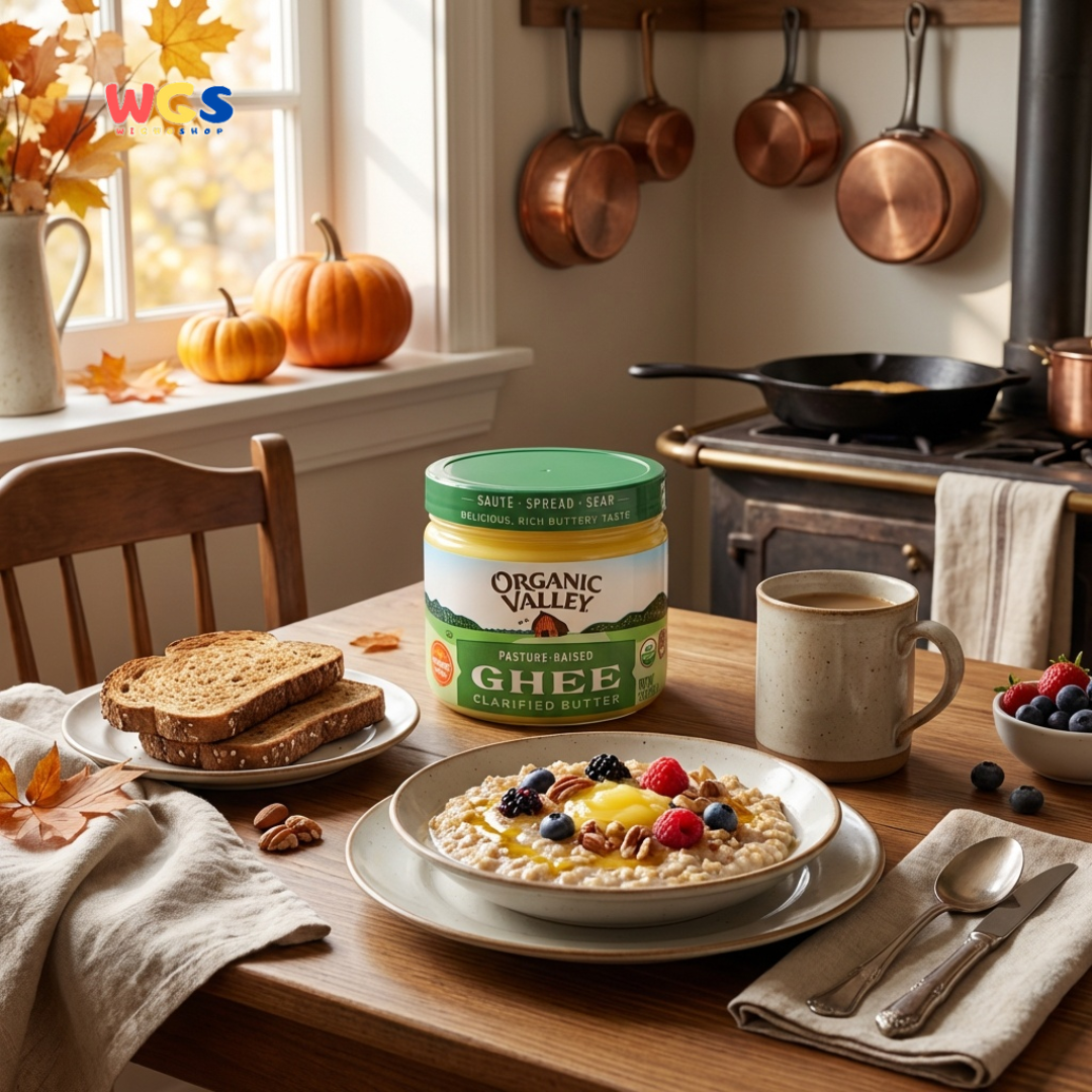 Organic Valley Ghee Clarified Butter 212g - Mentega Ghee Organik untuk Tumis, Oles dan Masak