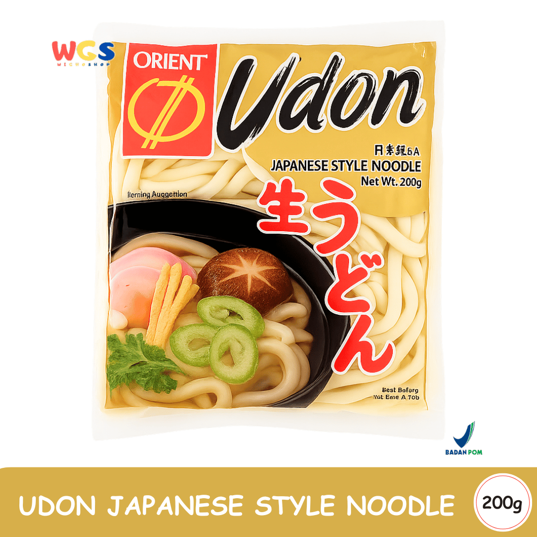 Orient Udon Japanese Style Noodles 200g – Ready-to-Cook Wet Udon Noodles, Authentic Japanese Chewy Texture