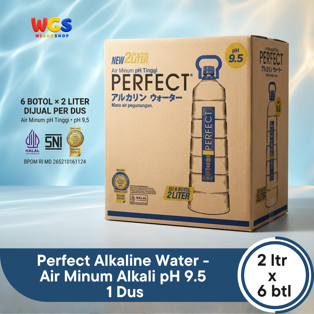 Perfect Alkaline Water pH 9.5 Mountain Spring Water - 6 bottles x 2000ml