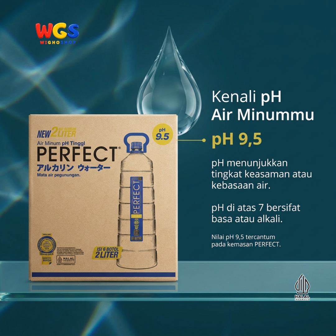 Perfect Alkaline Water pH 9.5 Mountain Spring Water - 6 bottles x 2000ml
