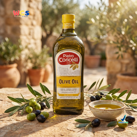 Pietro Coricelli Pure Olive Oil Classic 1L - Minyak Zaitun Italia untuk Masak, Tumis & Dressing