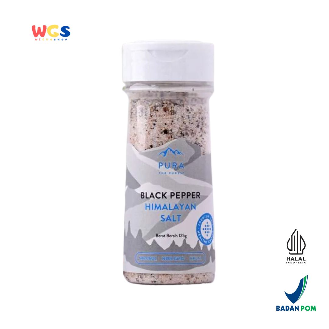 Pura Blackpepper Himalayan Salt 125g - Himalayan Salt with Black Pepper