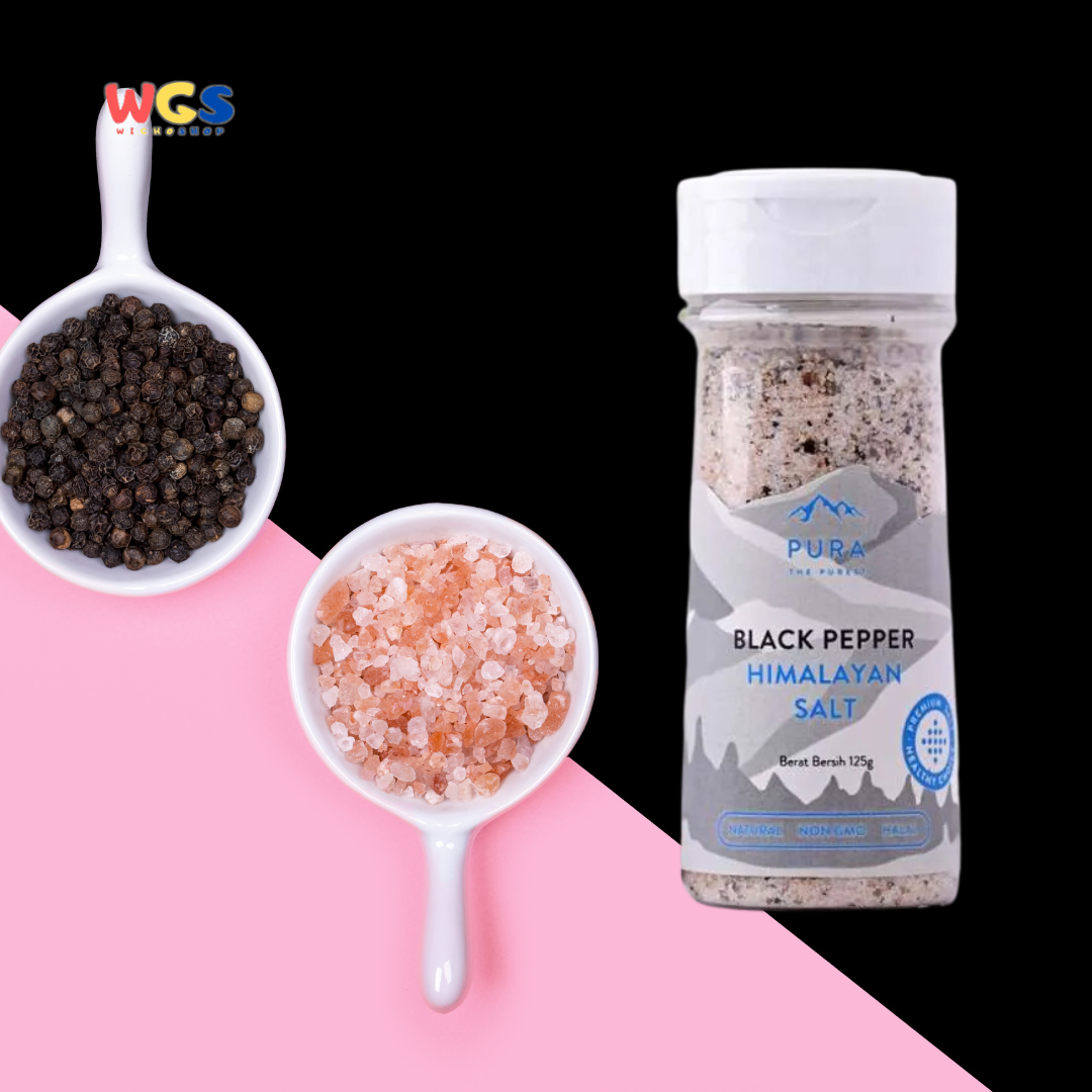 Pura Blackpepper Himalayan Salt 125g - Himalayan Salt with Black Pepper
