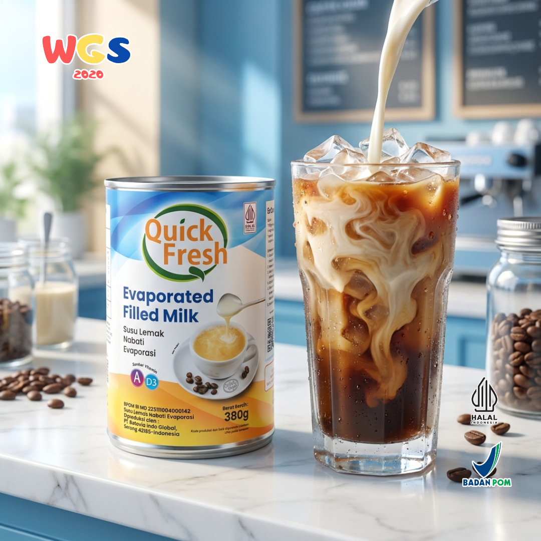 Quick Fresh Evaporated Filled Milk 380g - Multipurpose Vegetable Evaporated Milk
