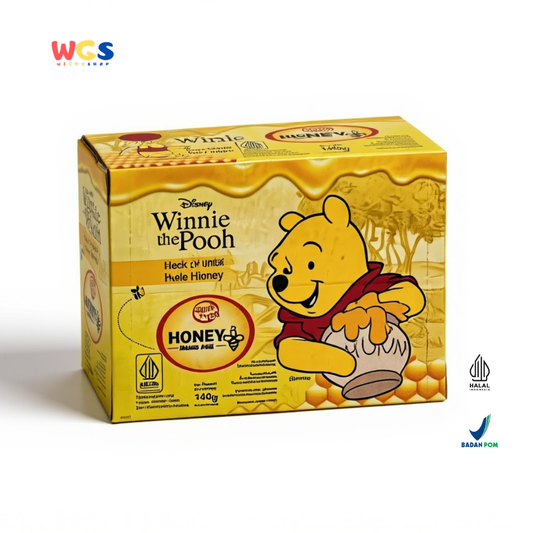Quick Fresh Honey Winnie The Pooh 140g (10 Sachet x 14g) - Madu Asli 100% Pure Honey Halal