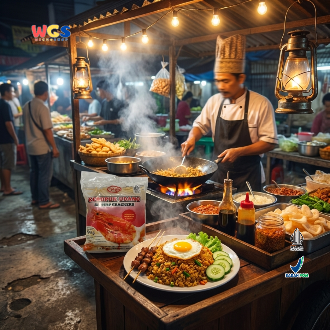 Quick Fresh Kerupuk Udang Stik 500g - Kerupuk Udang Mentah Sidoarjo Halal BPOM Snack Renyah