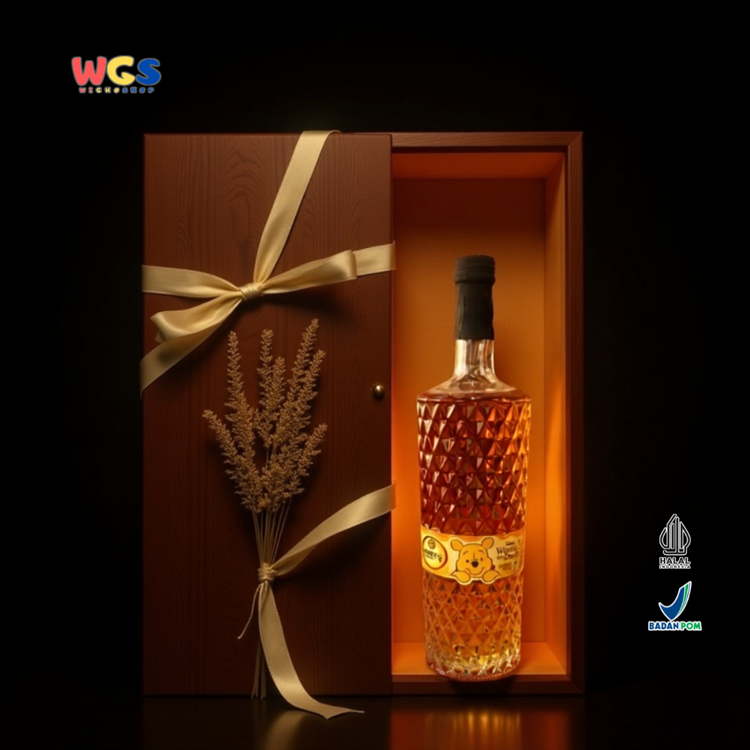 Quick Fresh Madu Asli Winnie the Pooh 875g – Madu Murni Botol Kaca Premium Halal