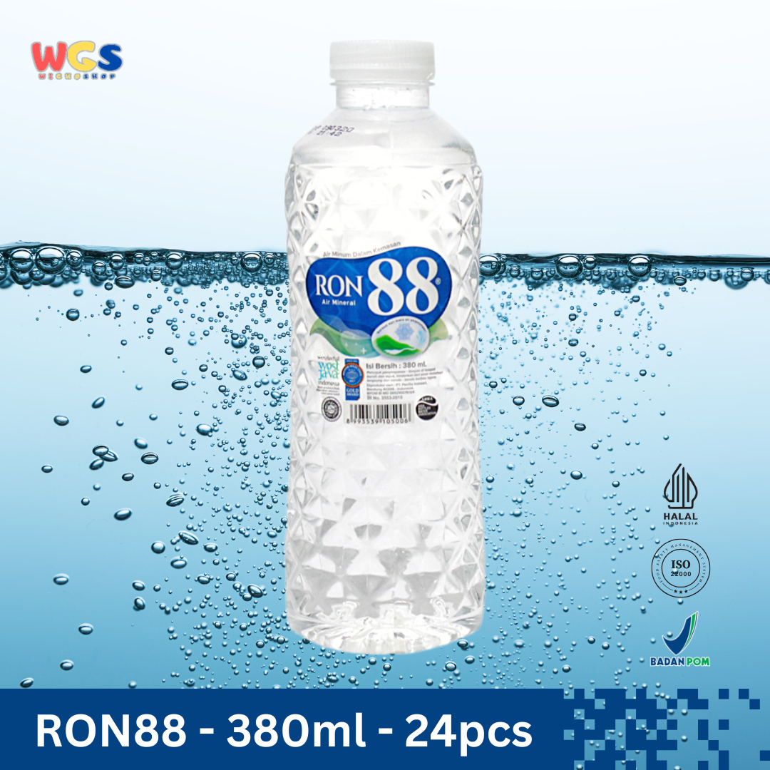 RON88 Mineral Water Bottles 380ml (24 pcs) – Quality Mountain Water with an Exclusive Design