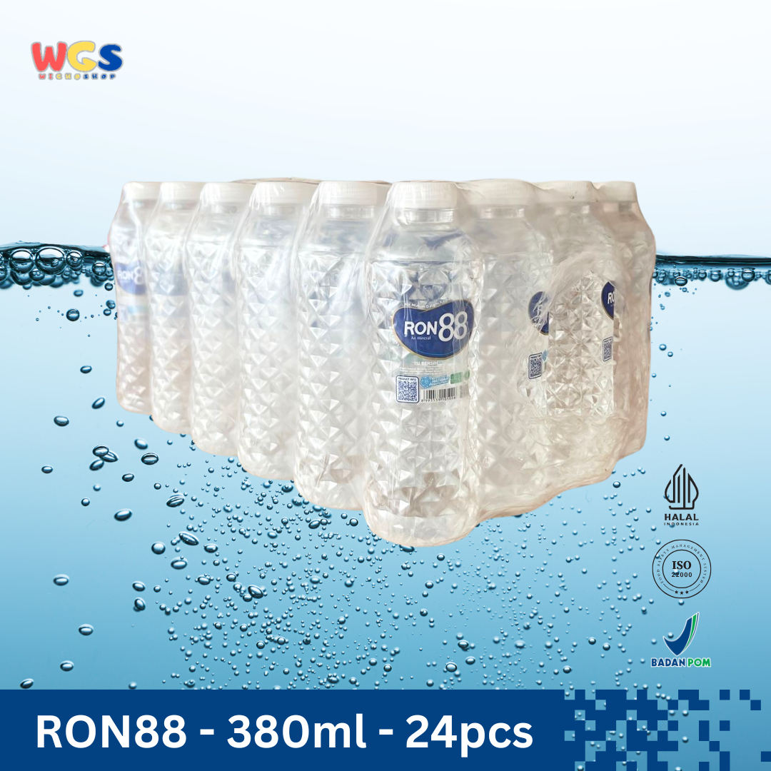 RON88 Mineral Water Bottles 380ml (24 pcs) – Quality Mountain Water with an Exclusive Design