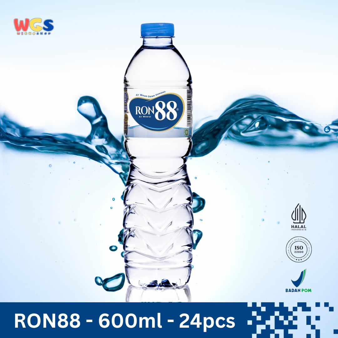 RON88 Mineral Water Bottles 600ml (24 pcs) – Mountain Freshness in Every Drop