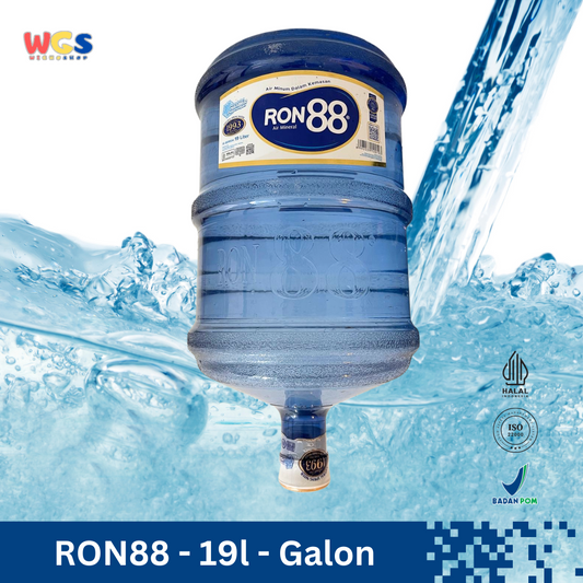 RON88 Air Mineral Galon 19 Liter – Air Pegunungan Murni untuk Hidrasi Optimal