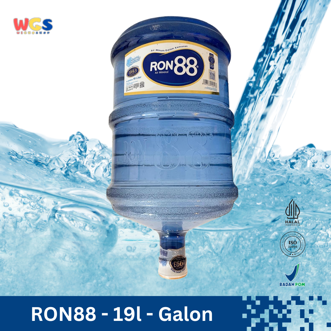 RON88 Mineral Water 19 Liter Gallon – Pure Mountain Water for Optimal Hydration