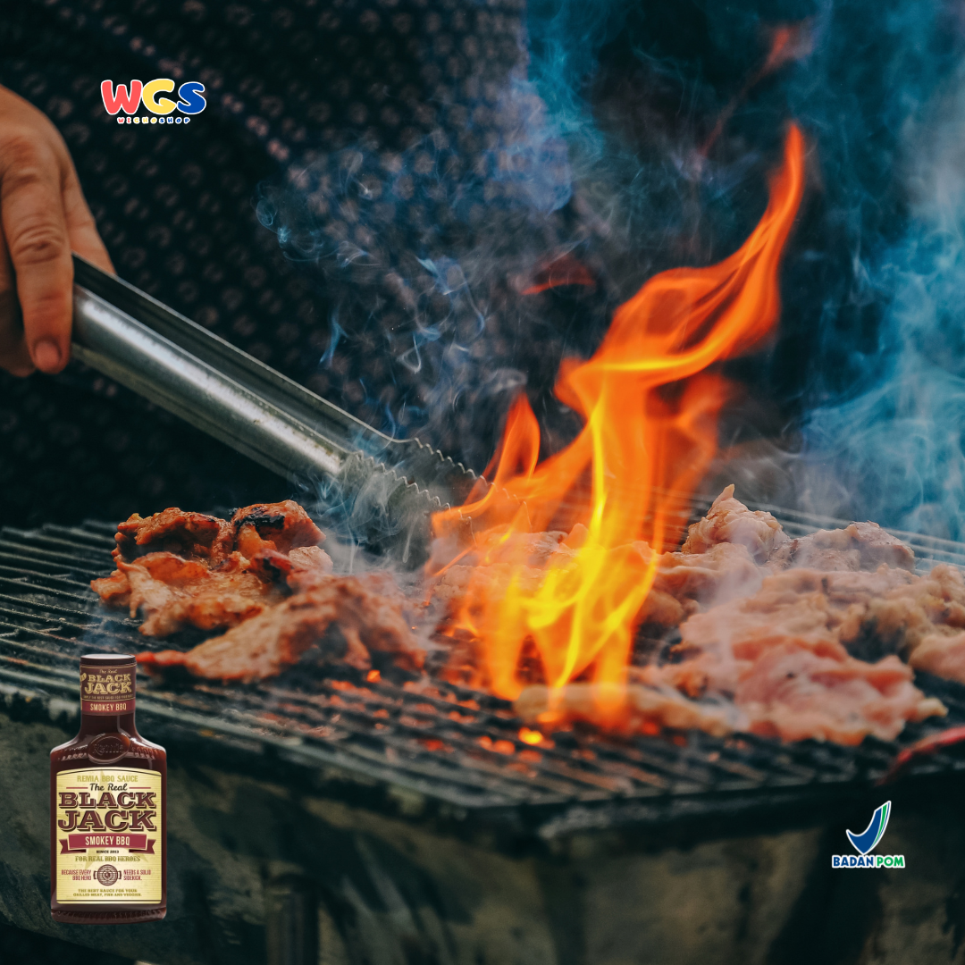 Remia BBQ Sauce Black Jack Smokey BBQ 450ml – American Smokey BBQ Sauce for Grilling & Barbecued Meats