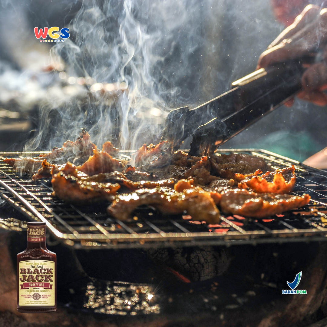Remia BBQ Sauce Black Jack Smokey BBQ 450ml – American Smokey BBQ Sauce for Grilling & Barbecued Meats