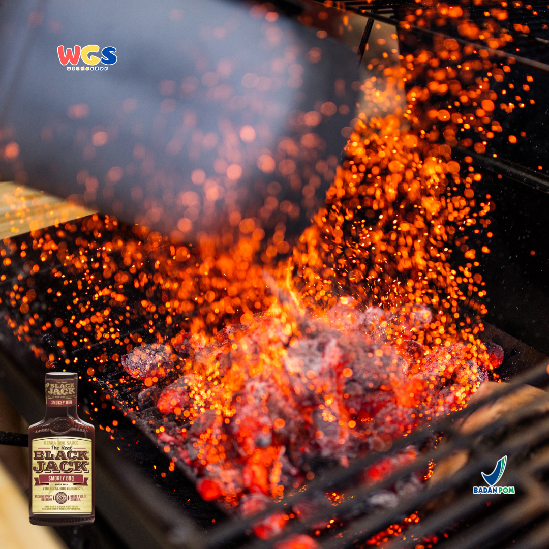 Remia BBQ Sauce Black Jack Smokey BBQ 450ml – American Smokey BBQ Sauce for Grilling & Barbecued Meats