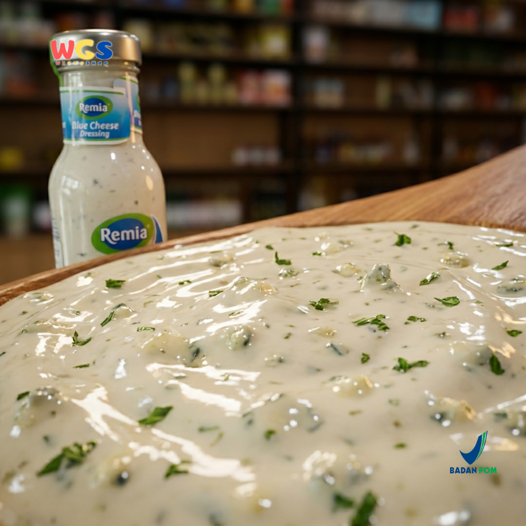 Remia Blue Cheese Dressing 250ml - Saus Salad Premium dengan Blue Cheese dan Parsley untuk Salad & Steak