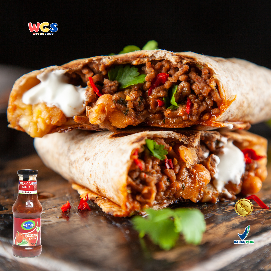Remia Mexican Salsa Hot & Spicy 250ml – Saus Salsa Pedas Segar khas Meksiko untuk Nachos & Taco