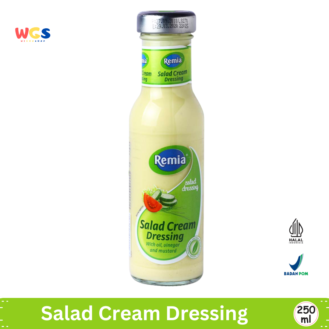 Remia Salad Cream Dressing 250ml – Delicious Salad Dressing with Oil, Mustard, and Vinegar
