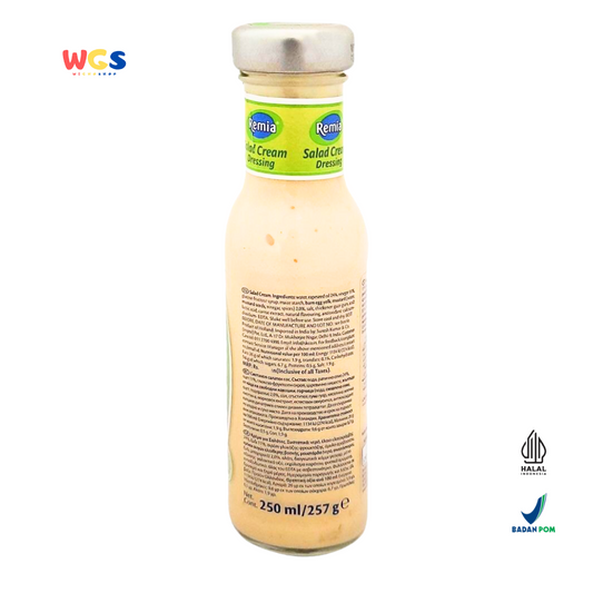 Remia Salad Cream Dressing 250ml – Saus Salad Lezat dengan Minyak, Mustard dan Cuka