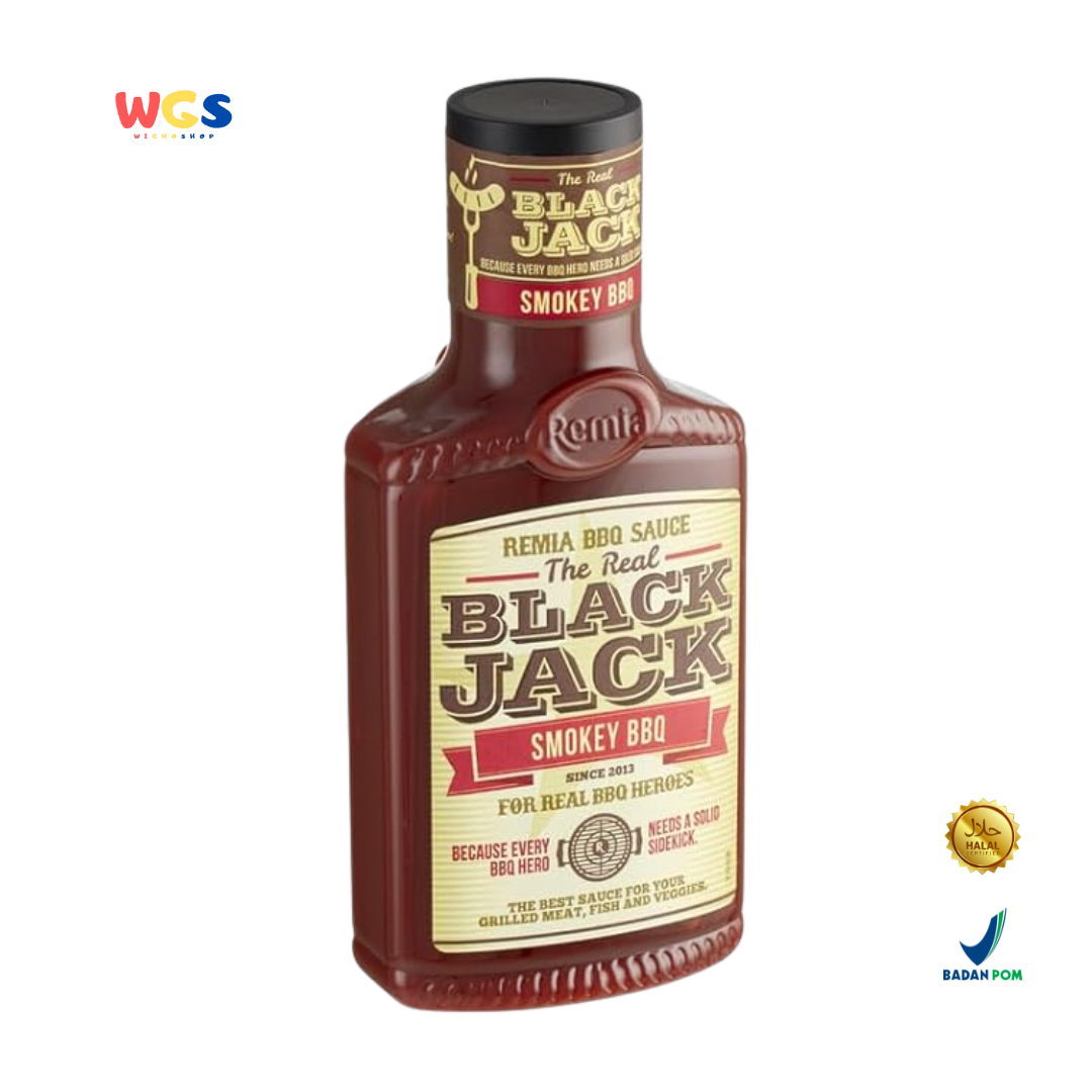 Remia Smokin' Jones Smokey Garlic BBQ Sauce 450ml – Smokey Garlic BBQ Sauce for Meat & Grill