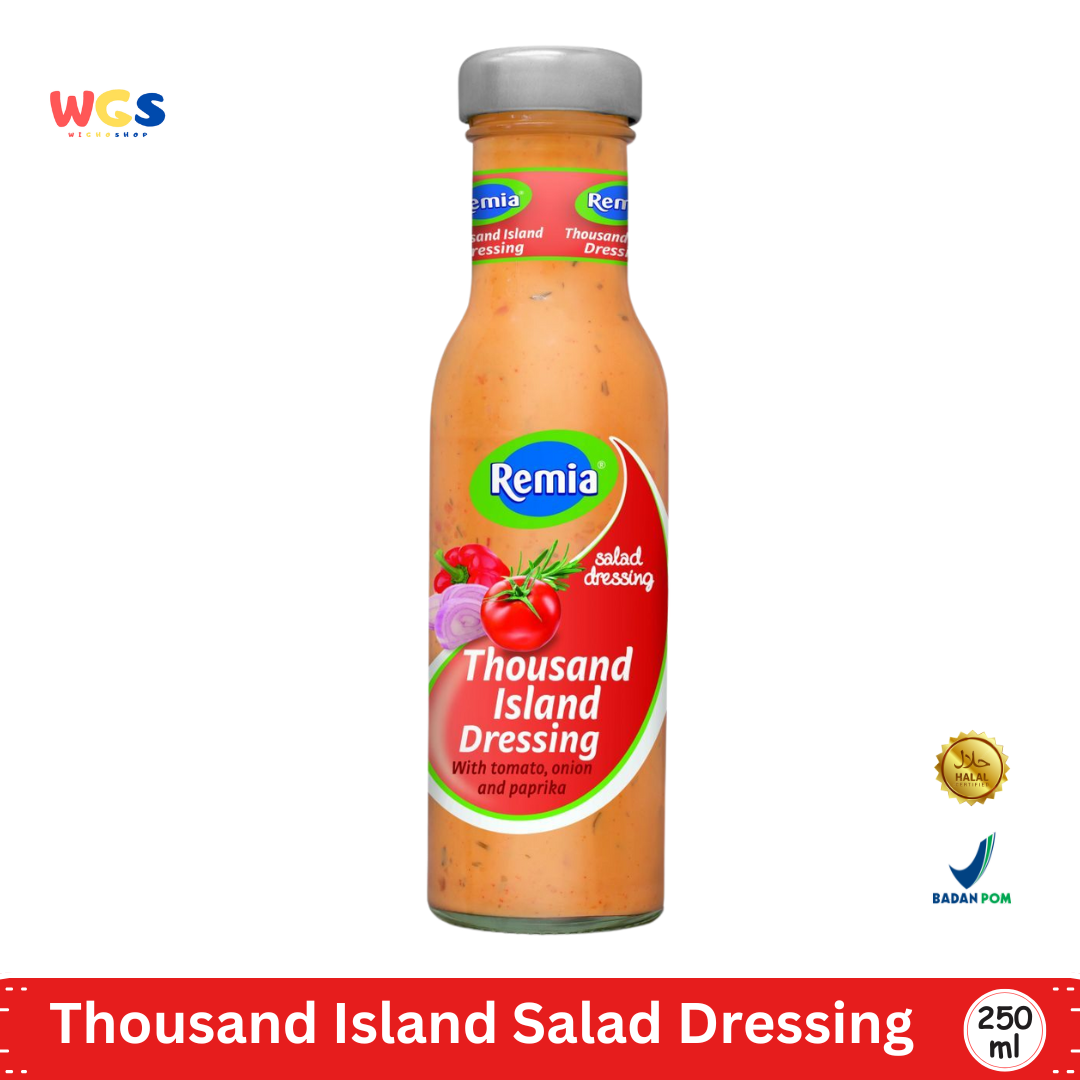 Remia Thousand Island Salad Dressing 250ml – Ready-to-Eat Tomato, Onion & Paprika Salad Dressing
