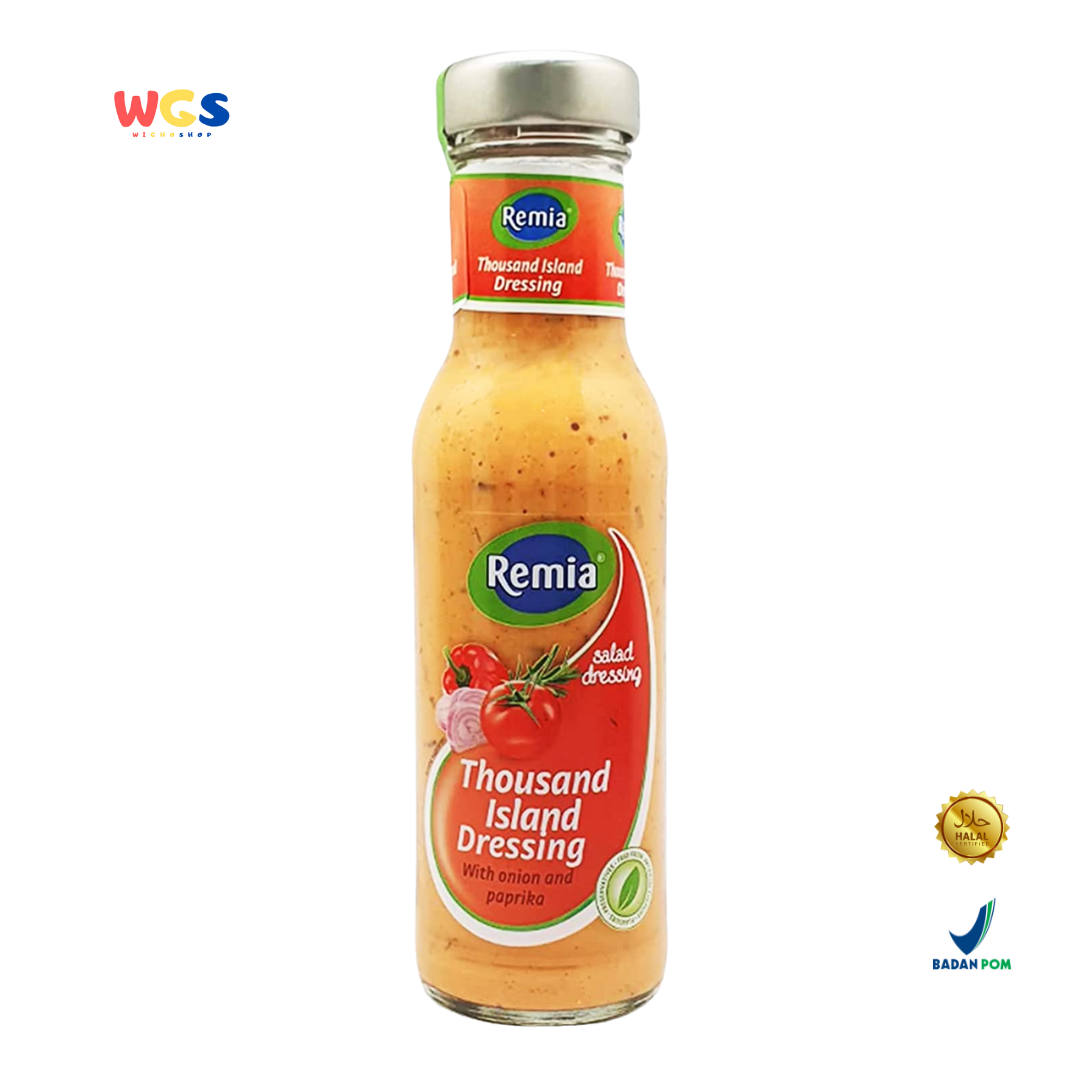 Remia Thousand Island Salad Dressing 250ml – Ready-to-Eat Tomato, Onion & Paprika Salad Dressing