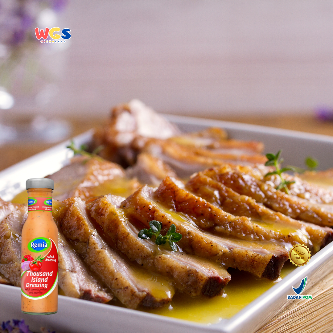 Remia Thousand Island Salad Dressing 250ml – Ready-to-Eat Tomato, Onion & Paprika Salad Dressing
