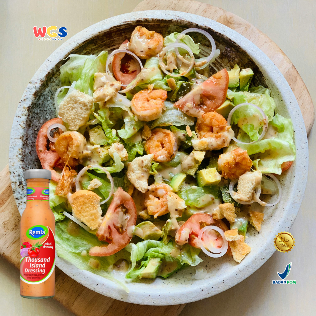 Remia Thousand Island Salad Dressing 250ml – Ready-to-Eat Tomato, Onion & Paprika Salad Dressing