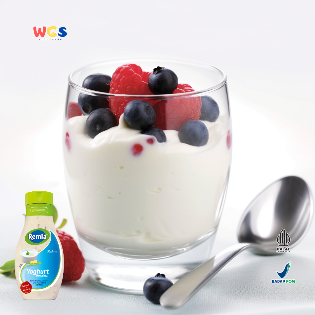 Remia Yoghurt Dressing 500ml – Saus Yoghurt Segar dengan Rempah Halus untuk Salad Sehat dan Lezat