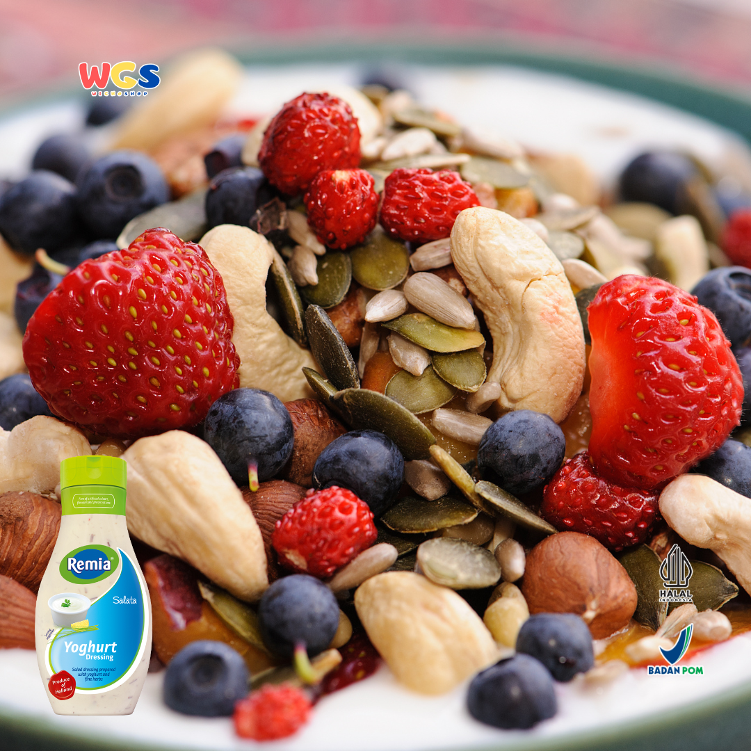 Remia Yoghurt Dressing 500ml – Saus Yoghurt Segar dengan Rempah Halus untuk Salad Sehat dan Lezat
