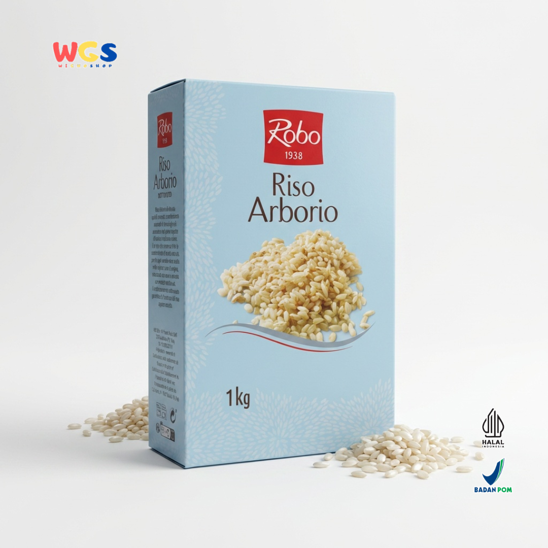 Robo 1938 Riso Arborio 1kg - Beras Arborio Italia untuk Risotto, Nasi Creamy & Masakan Premium