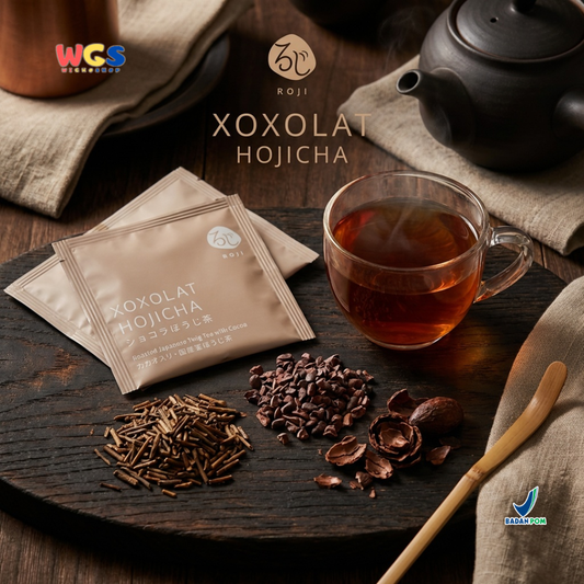Roji Xoxolat Hojicha Roasted Japanese Twig Tea with Cocoa - Teh Jepang Aroma Cocoa
