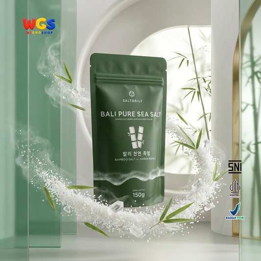 SALTDAILY Bali Pure Sea Salt Bamboo Salt 150g - Garam Bambu Bali Murni Beriodium Bumbu Masak Seasoning