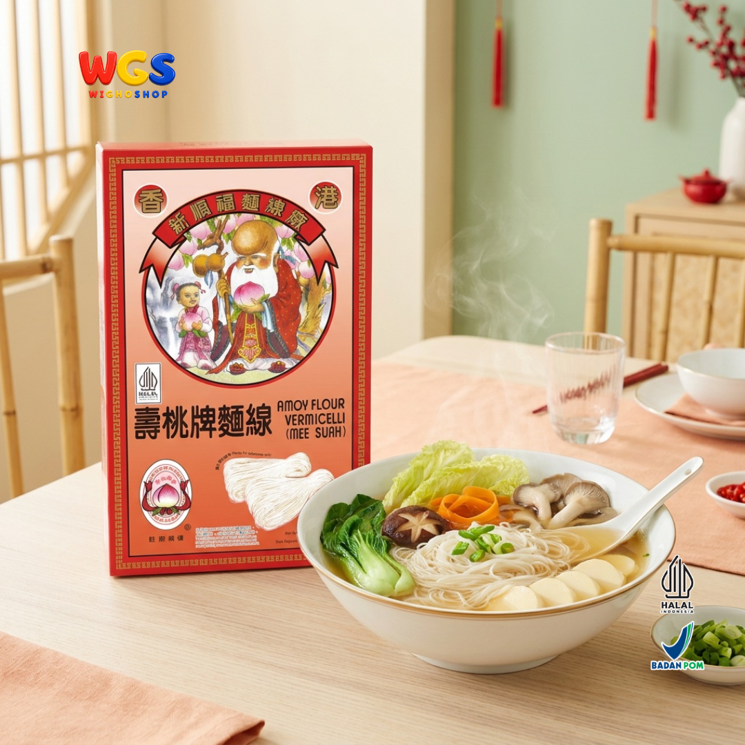 Sau Tao Misoa Misua Mee Suah 300g - Amoy Flour Vermicelli Mie Sua Tepung Gandum Halal untuk Sup Kuah Hot Pot