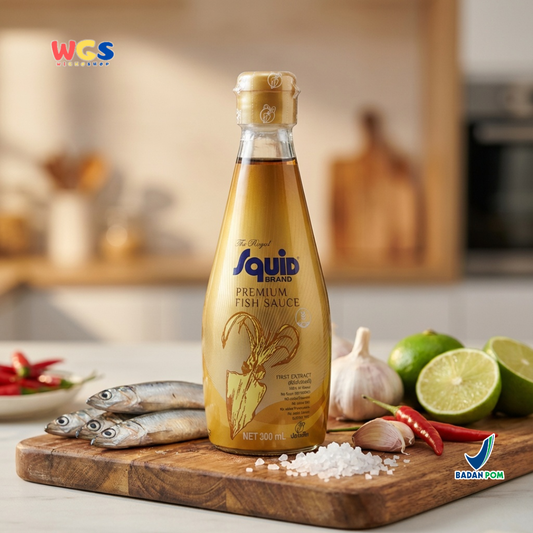 Squid Brand Premium Fish Sauce First Extract 300 ml – Kecap Ikan Premium Asli Thailand
