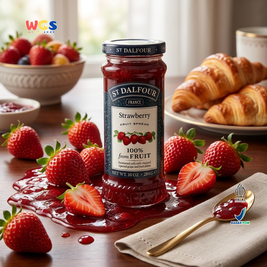 St Dalfour Strawberry Fruit Spread 284g - Selai Stroberi Premium 100% dari Buah